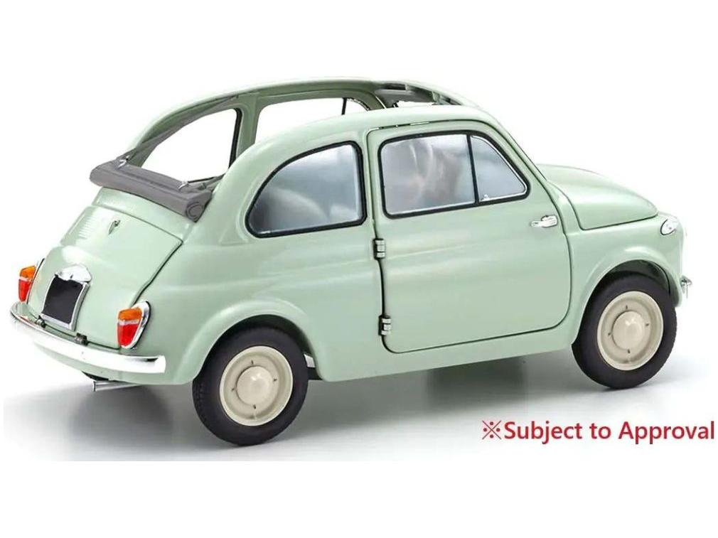 Fiat Nuova 500 Green Clear 1:18 Scale Diecast Model Car – Kyosho-Kyosho-Diecast Model Centre