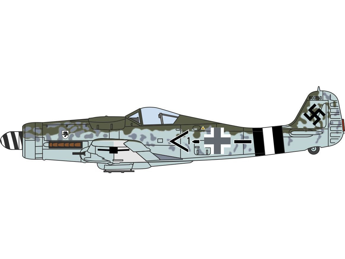 Focke Wulf 190D 600150 JG-4 Frankfurt am Rhein 1945 - 1:72 Scale Diecast Model Plane-Oxford Diecast-Diecast Model Centre