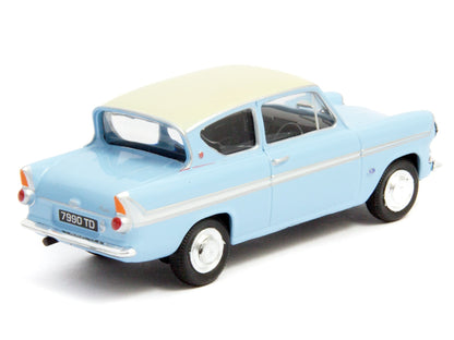 Ford Anglia 105E Pompadour Blue - 1:43 Scale Model Car-Cararama-Diecast Model Centre