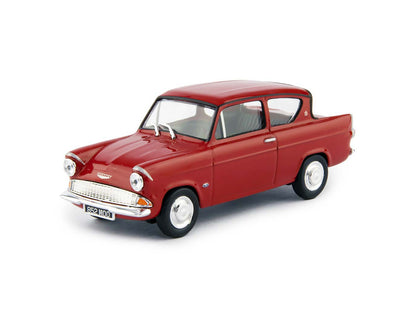 Ford Anglia 105E red - 1:43 Scale Diecast Model Car-Cararama-Diecast Model Centre