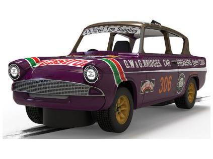 Ford Anglia 105e George Polley 306 in Clear Box 1:32 Scale Scalextric-Scalextric-Diecast Model Centre