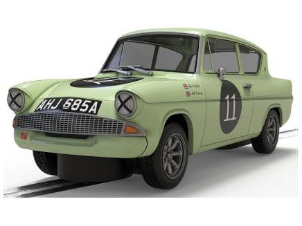 Ford Anglia 105e - Theo Paphitis in Clear Box 1:32 Scale Scalextric-Scalextric-Diecast Model Centre