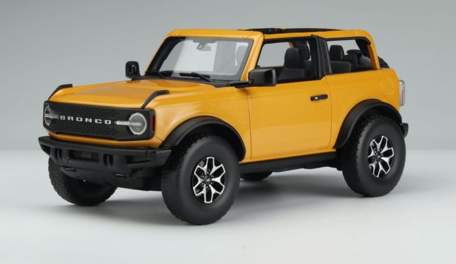 Ford Bronco Badlands Cyber Orange 2021 1:18 Scale GT Spirit Resin Model Car-GT Spirit-Diecast Model Centre