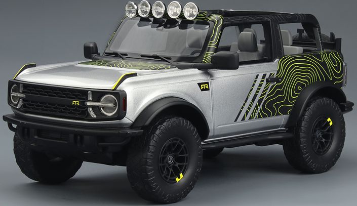 Ford Bronco RTR Iconic Silver 2022 1:18 Scale GT Spirit Resin Model Car-GT Spirit-Diecast Model Centre