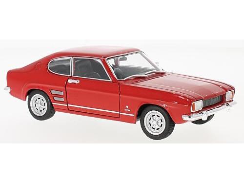 Ford Capri 1969 Red 1:24 Scale Welly Diecast Model-Welly-Diecast Model Centre