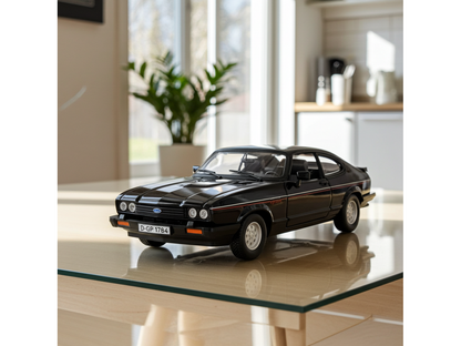 Ford Capri 2.8i 1982 Black 1:24 Scale Bburago Diecast Model