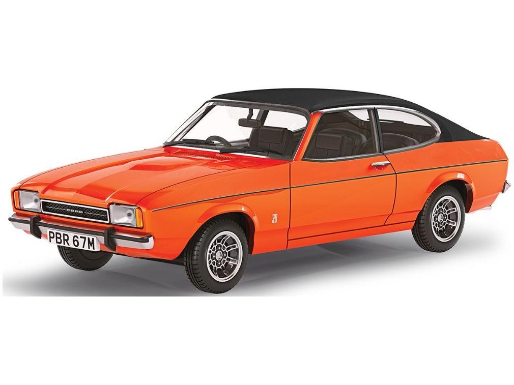 Ford Capri Mk2 3-litre Ghia Automatic Sebring Red 1:43 Scale Corgi Vanguards Diecast Model-Corgi-Diecast Model Centre