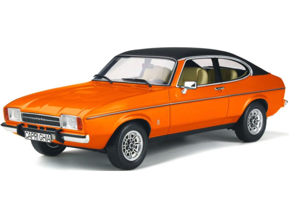 Ford Capri Mk2 3.0L V6 Ghia Phoenix Orange Black 1974 1:18 Scale Resin Model Car – OttOmobile-OttOmobile-Diecast Model Centre