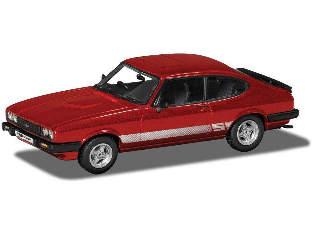 Ford Capri Mk3 2.0S Jupiter Red - 1:43 Scale Model Car-Corgi-Diecast Model Centre