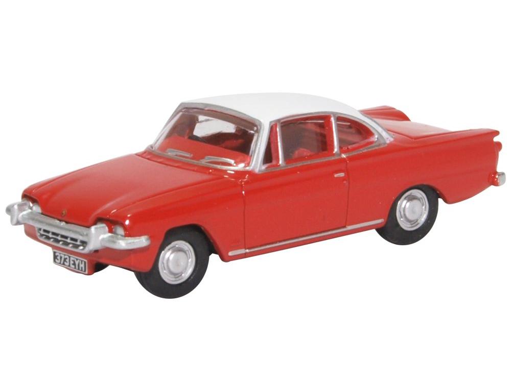 Ford Consul Capri Monaco Red and White 1:76 Scale Diecast Car – Oxford Diecast-Oxford Diecast-Diecast Model Centre