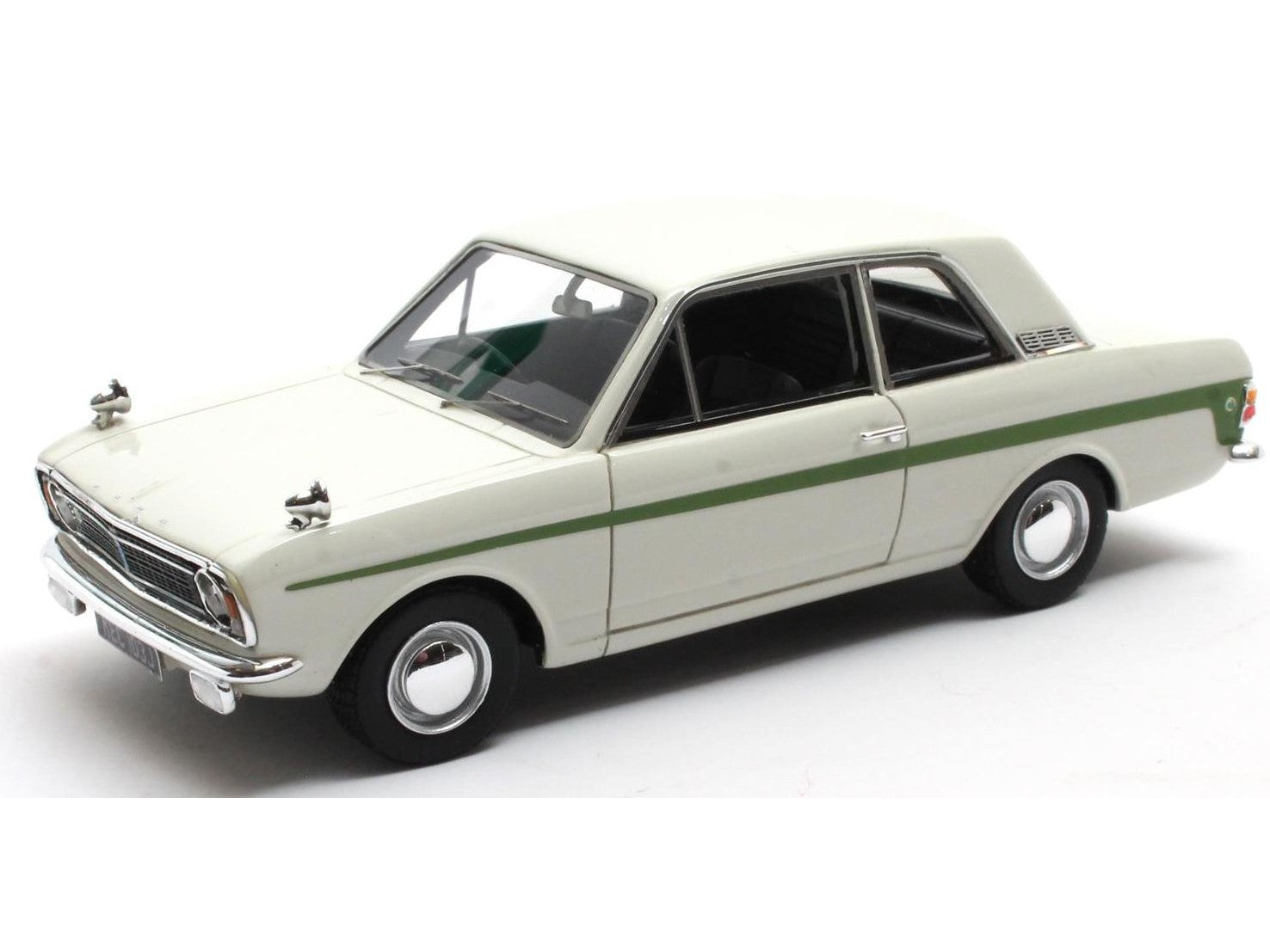 Ford Cortina Lotus Mk2 1966-1970 white - 1:43 Scale Model Car-Matrix-Diecast Model Centre