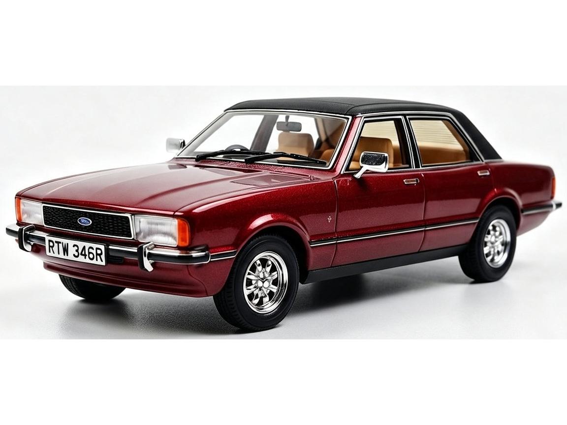 Ford Cortina Mk4 Jupiter Red RHD UK Special 100pcs Limited Edition 1:18 Scale Resin Car – Cult-Cult-Diecast Model Centre