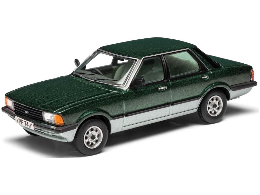 Ford Cortina Mk5 1.6 Carousel Forrest and Crystal Green 1:43 Scale Corgi Vanguards Diecast Model-Corgi-Diecast Model Centre