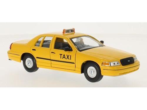 Ford Crown Victoria New York Taxi Yellow 1:24 Scale Welly Diecast Model-Welly-Diecast Model Centre