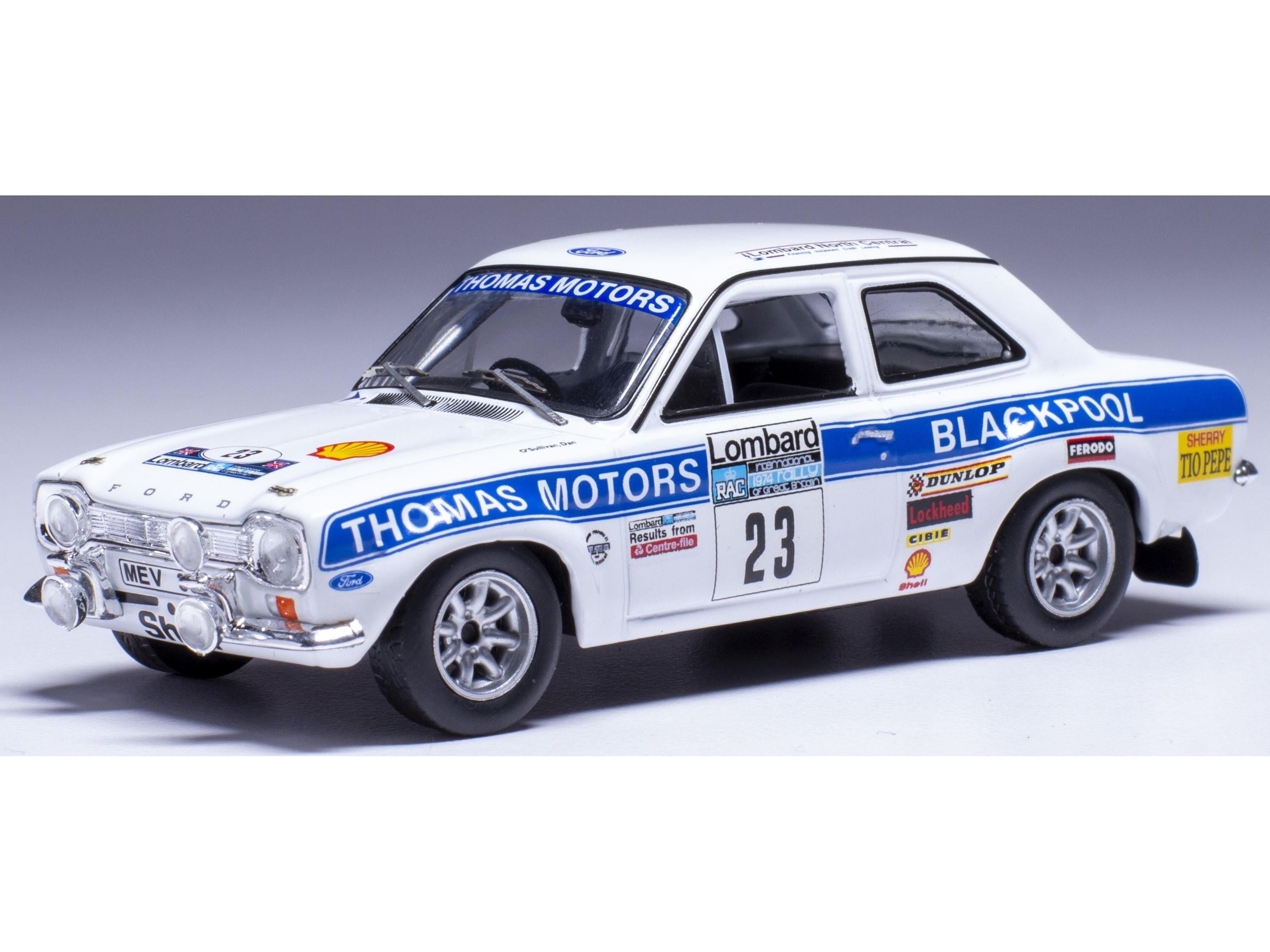 Ford Escort MK I RS 1600 #23 RAC Rallye B.Coleman/D.O'sullivan 1974 1:43 Scale IXO Diecast Model Car-IXO-Diecast Model Centre