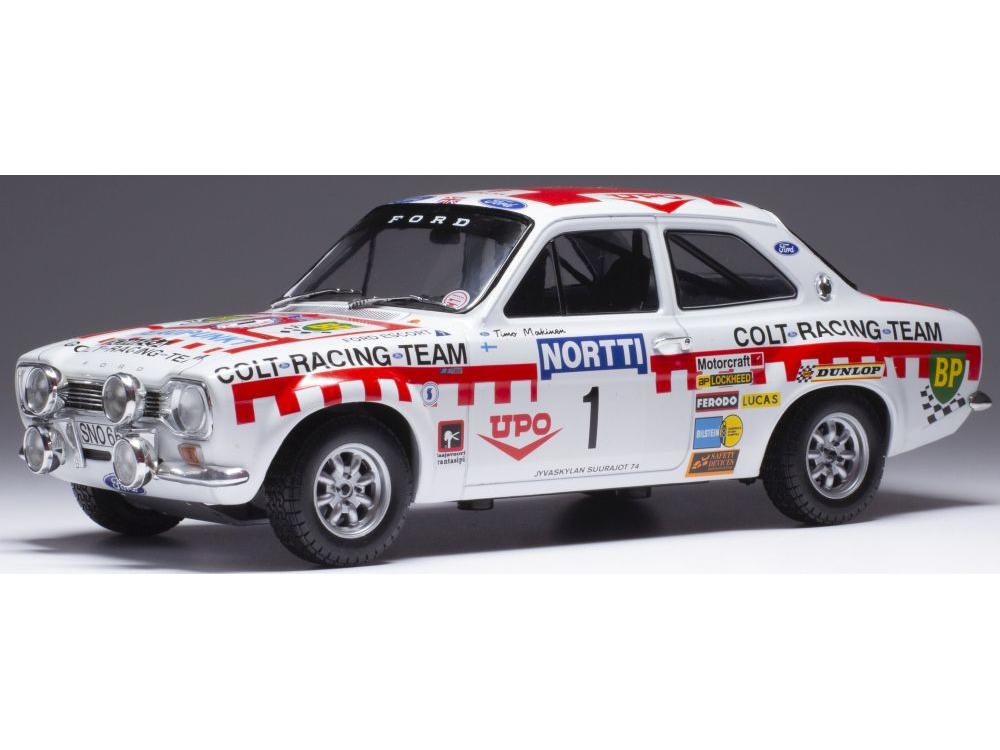 Ford Escort MKk1 RS 1600 #1 T.Makinen/H.Liddon 1000 Lakes Rally 1974 1:18 Scale Diecast Model-IXO-Diecast Model Centre
