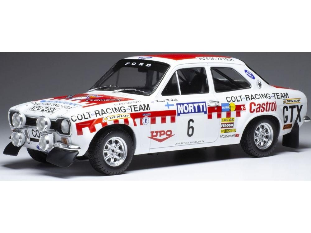 Ford Escort MKk1 RS 1600 #6 H.Mikkola/J.Davenport 1000 Lakes Rally 1974 1:18 Scale Diecast Model-IXO-Diecast Model Centre