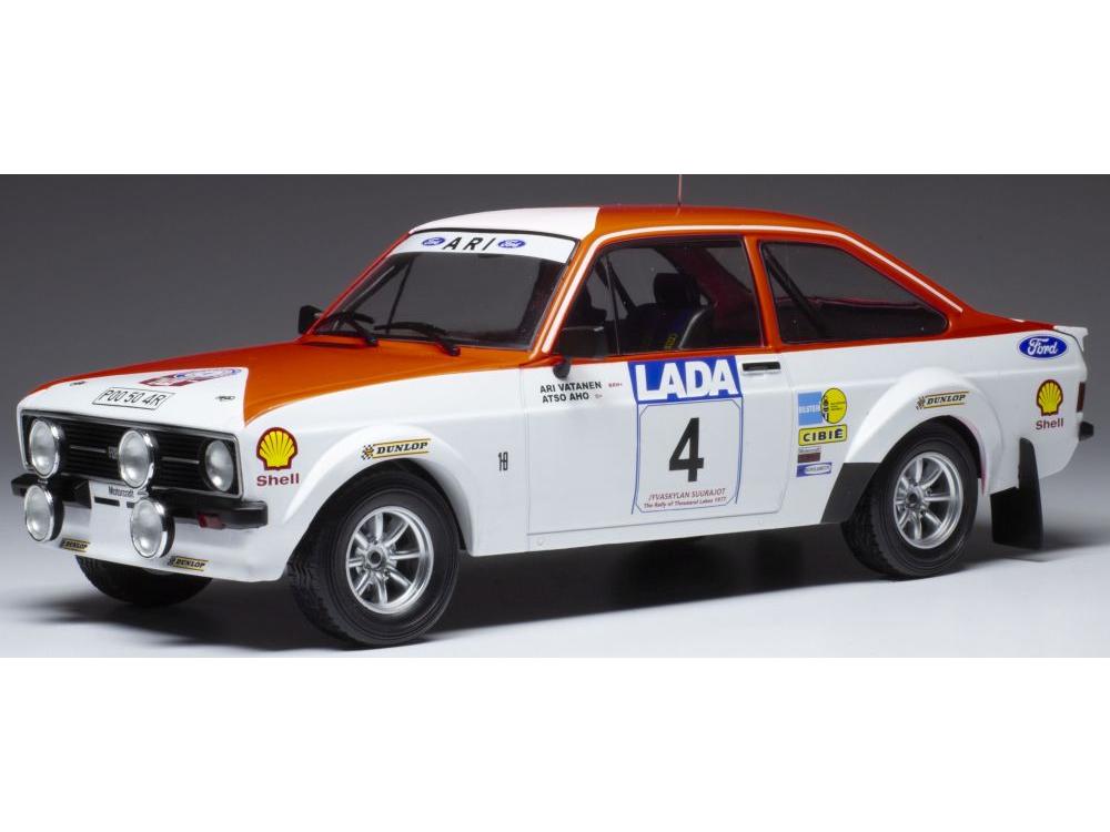 Ford Escort Mk2 RS 1800 #4 A.Vatanen/A.Aho 1000 Lakes Rally 1977 1:18 Scale Diecast Model-IXO-Diecast Model Centre