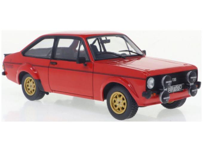 Ford Escort Mk2 RS 2000 Red 1977 1:24 Scale Diecast Model Car – WhiteBox-WhiteBox-Diecast Model Centre