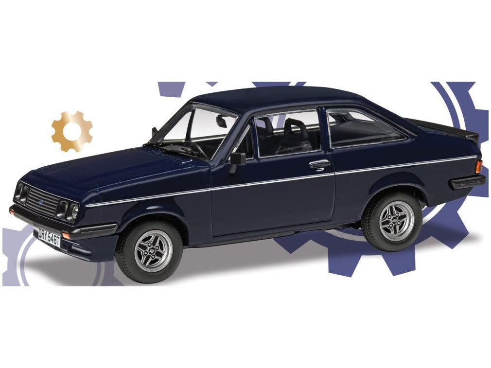 Ford Escort Mk2 RS2000 Midnight Blue (Richard Hammond's The Smallest Cog) - 1:43 Scale Model Car-Corgi-Diecast Model Centre