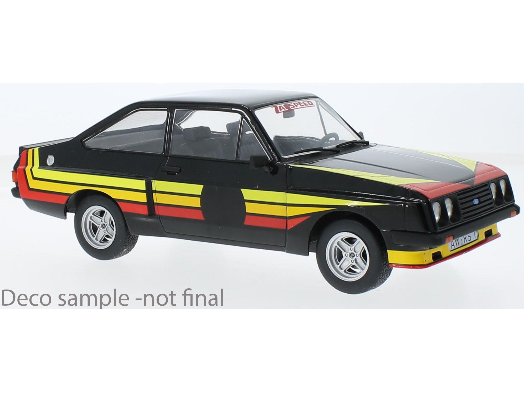 Ford Escort Mk2 RS2000 X Pack black w/Zakspeed Decals - 1:18 Scale Model Car-Model Car Group-Diecast Model Centre