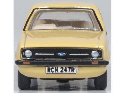 Ford Escort Mk2 Sahara Beige 1:76 Scale Diecast Car – Oxford Diecast-Oxford Diecast-Diecast Model Centre