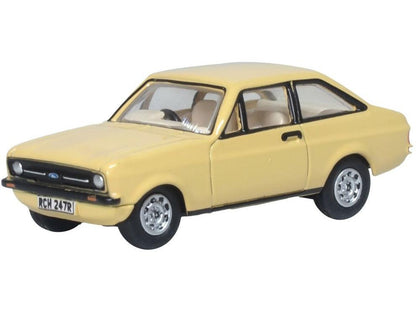 Ford Escort Mk2 Sahara Beige 1:76 Scale Diecast Car – Oxford Diecast-Oxford Diecast-Diecast Model Centre
