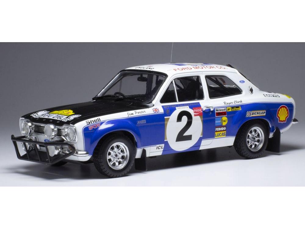 Ford Escort MkI RS 1600 #2 R.Clark/J.Porter Safari Rally 1973 1:18 Scale Diecast Model-IXO-Diecast Model Centre