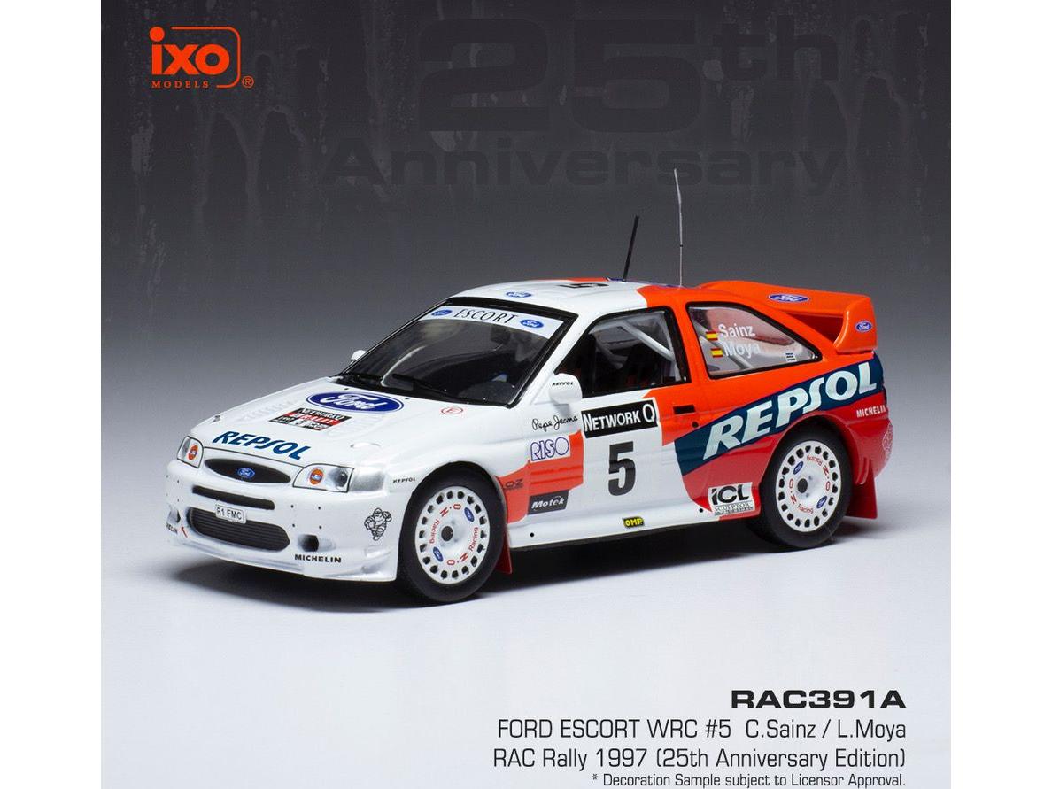 Ford Escort WRC #5 Repsol Rallye WM RAC Rally 1997 25th RAC Anniversary C.Sainz 1:43 Scale IXO Diecast Model Car-IXO-Diecast Model Centre