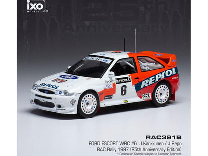 Ford Escort WRC #6 Repsol Rallye WM 1997 25th RAC Anniversary J.Kankkunen/J.Repo 1:43 Scale IXO Diecast Model Car-IXO-Diecast Model Centre