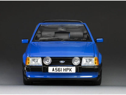 Ford Escort XR3i Cabrio RHD Azure Blue 1:18 Scale Diecast Car – Sun Star-Sun Star-Diecast Model Centre