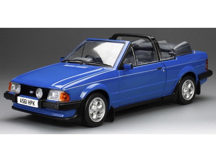 Ford Escort XR3i Cabrio RHD Azure Blue 1:18 Scale Diecast Car – Sun Star-Sun Star-Diecast Model Centre