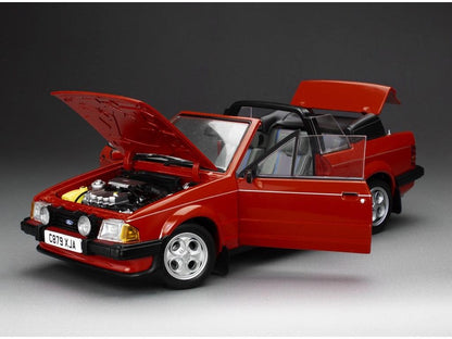 Ford Escort XR3i Cabrio RHD Sunburst Red 1:18 Scale Diecast Car – Sun Star-Sun Star-Diecast Model Centre