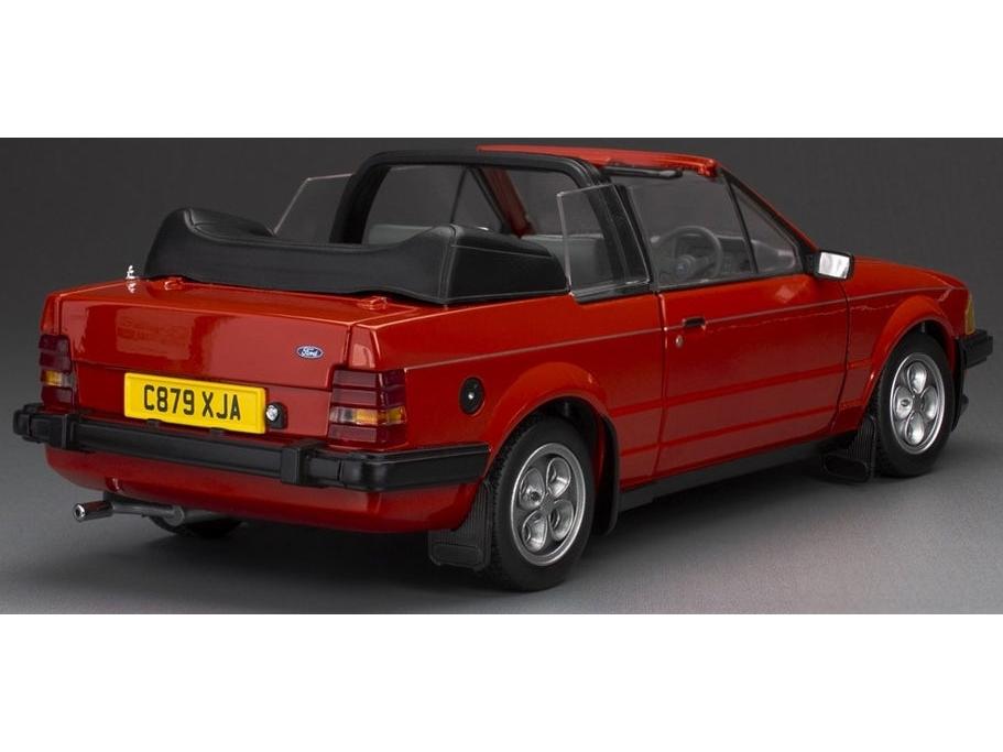Ford Escort XR3i Cabrio RHD Sunburst Red 1:18 Scale Diecast Car – Sun Star-Sun Star-Diecast Model Centre