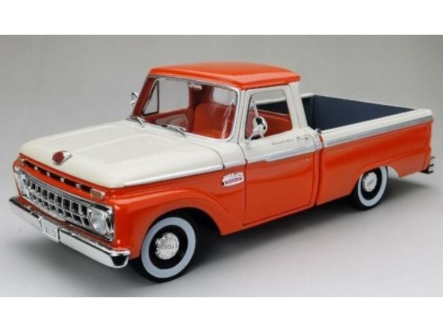 Ford F-100 Pickup Orange/White 1965 1:18 Scale Sun Star Diecast Model-Sun Star-Diecast Model Centre