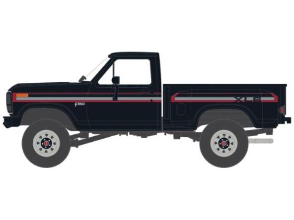 Ford F-150 XLS Flareside 4x4 Black 1983 1:64 Scale IXO Diecast Model Pickup-IXO-Diecast Model Centre