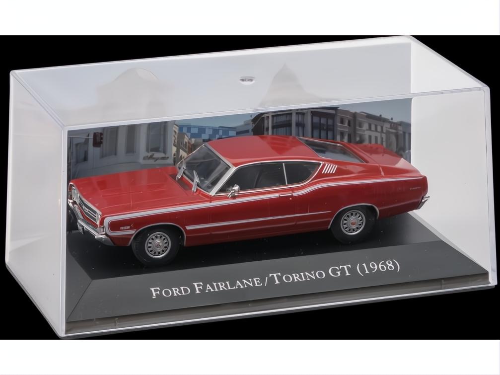 Ford Fairlane Torino GT Red 1968 1:43 Scale Unbranded Diecast Model Car-Unbranded-Diecast Model Centre