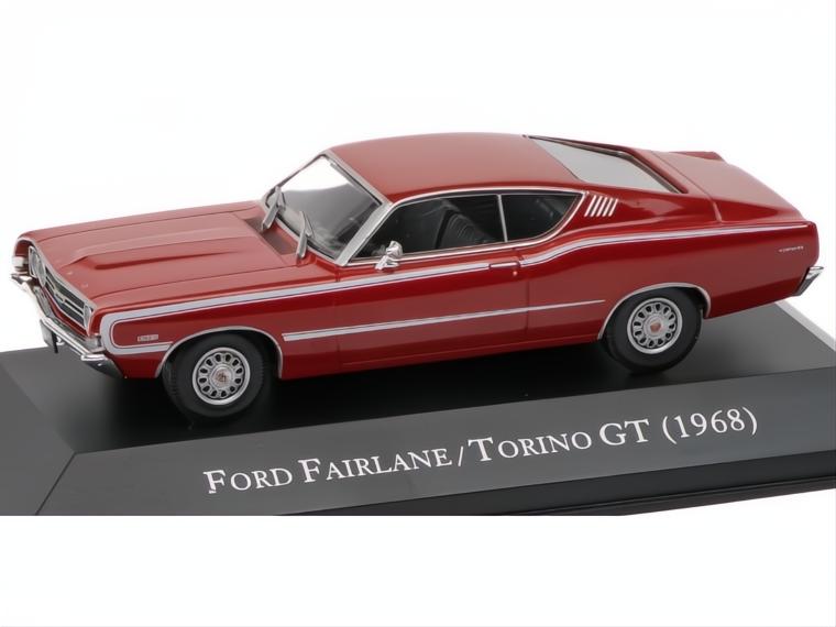 Ford Fairlane Torino GT Red 1968 1:43 Scale Unbranded Diecast Model Car-Unbranded-Diecast Model Centre
