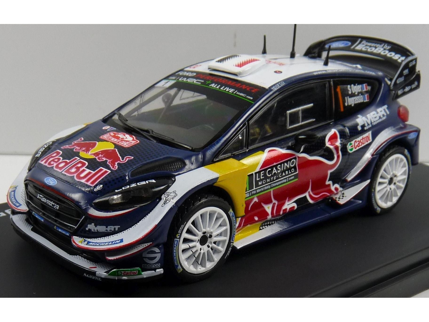 Ford Fiesta #1 Ogier Monte Carlo Rally 2018 1:43 Scale Diecast Model-Unbranded-Diecast Model Centre