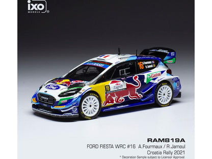 Ford Fiesta #16 WRC Rally Croatia 2021 WRC A.Fourmaux/R.Jamoul 1:43 Scale IXO Diecast Model Car-IXO-Diecast Model Centre
