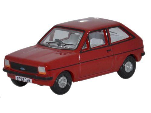 Ford Fiesta Mk1 Venetian Red 1:76 Scale Diecast Model Car – Oxford Diecast-Oxford Diecast-Diecast Model Centre