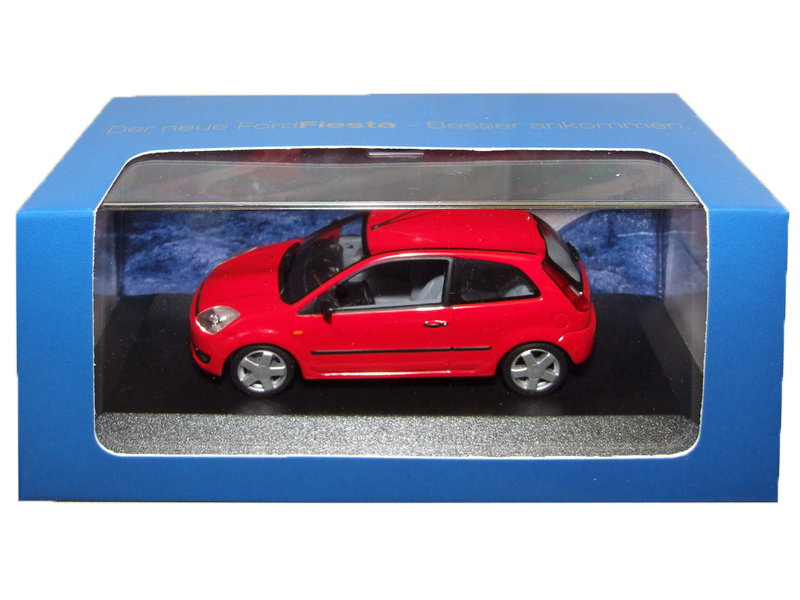 Ford Fiesta Mk5 3dr 2002 1:43 Scale Diecast Model - Red | Ford Dealer Model-Unbranded-Diecast Model Centre