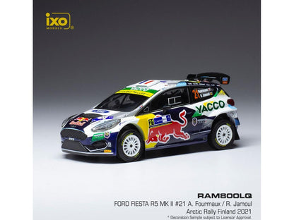 Ford Fiesta R5 MkII #21 Arctic Rally Finland 2021 A.Fourmaux/R.Jamoul 1:43 Scale IXO Diecast Model Car-IXO-Diecast Model Centre