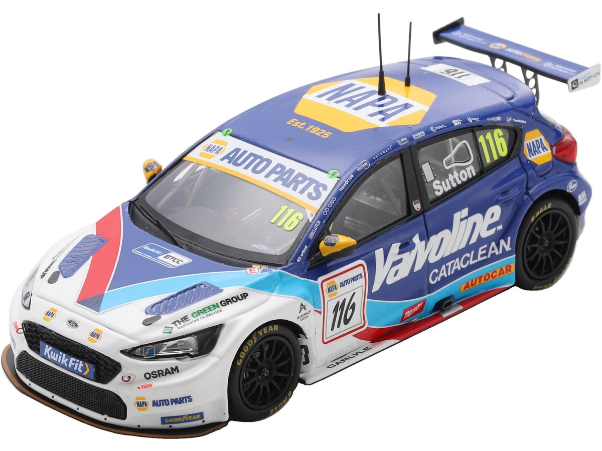Ford Focus NAPA Racing UK #116 BTCC Silverstone 2025 Ashley Sutton Limited 500 pcs 1:43 Scale Resin Car – Spark-Spark-Diecast Model Centre