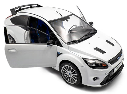 Ford Focus RS Mk2 2009 Frozen White Metallic 1:18 Scale Solido Diecast Model-Solido-Diecast Model Centre