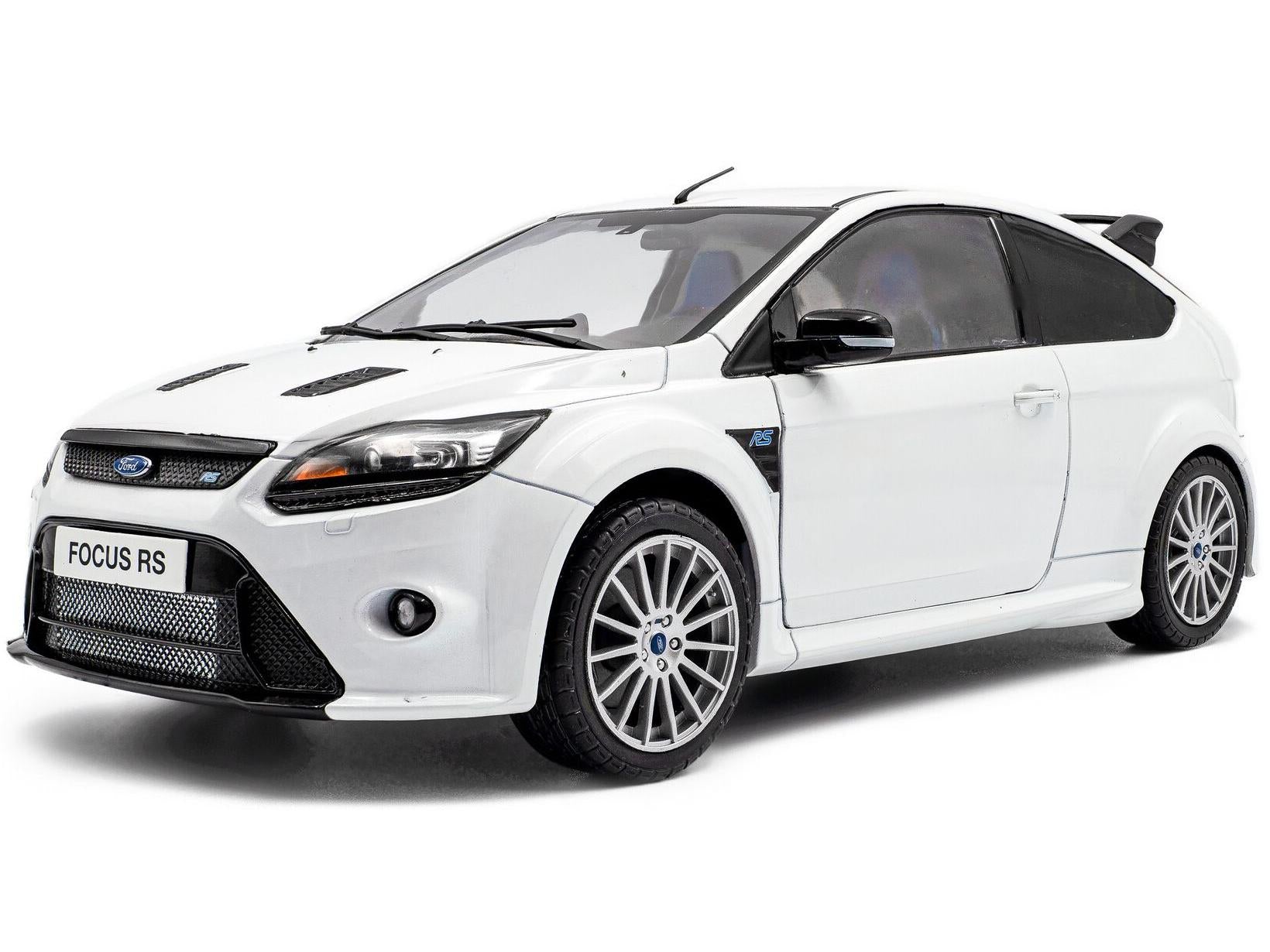 Ford Focus RS Mk2 2009 Frozen White Metallic 1:18 Scale Solido Diecast Model-Solido-Diecast Model Centre