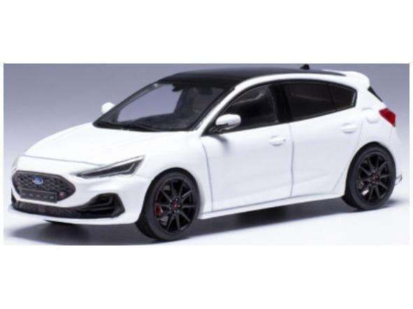 Ford Focus ST Metallic White 2022 1:43 Scale IXO Diecast Model Car-IXO-Diecast Model Centre