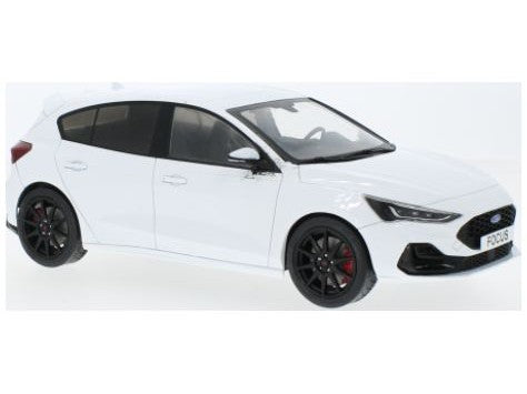 Ford Focus ST Track Pack 2022 Frozen White - 1:18 Scale Diecast Model Car-Model Car Group-Diecast Model Centre