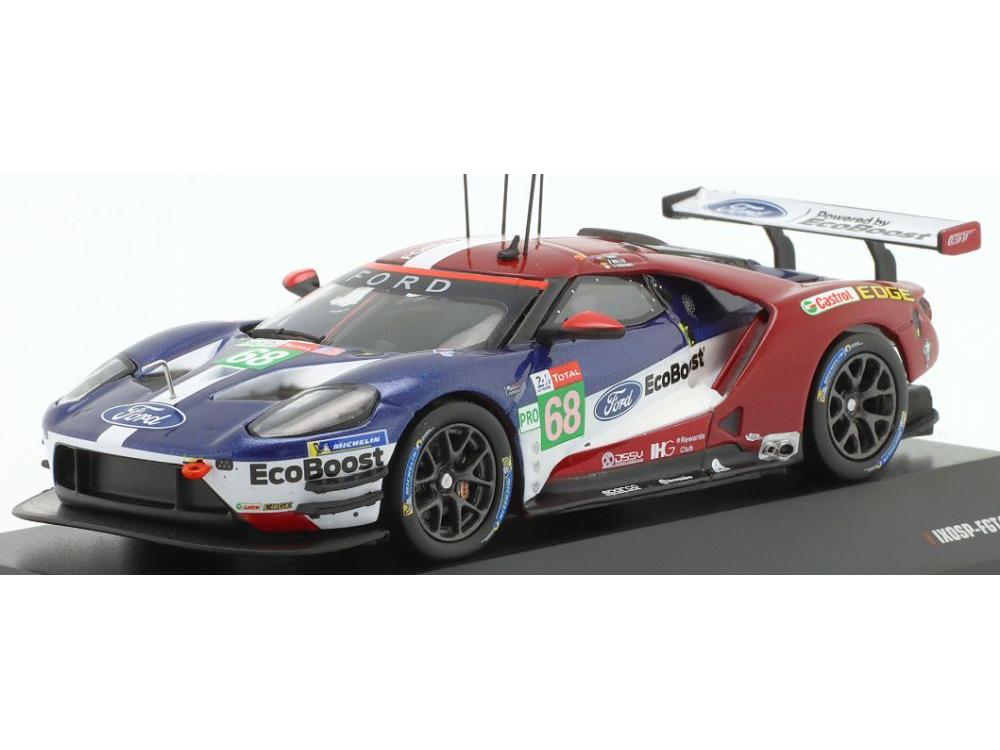 Ford GT #68 24h Le Mans 2018 Hand/Muller/ Bourdais 1:43 Scale IXO Diecast Model Car-IXO-Diecast Model Centre