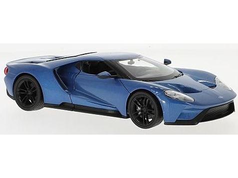 Ford GT Blue 1:24 Scale Welly Diecast Model-Welly-Diecast Model Centre